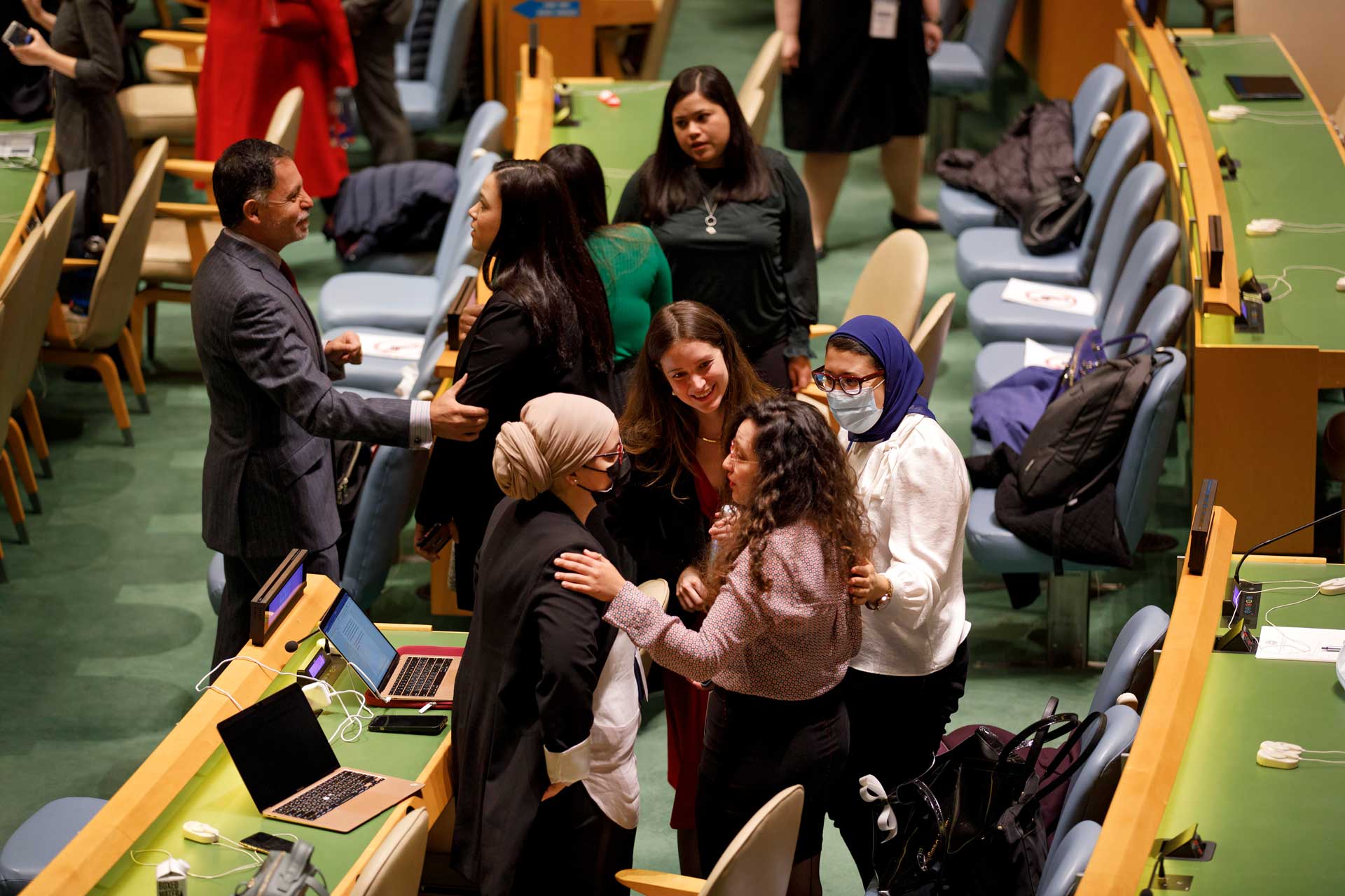 Scenes from the closing of the 66th session of the Commission on the Status of Women on 25 March 2022
