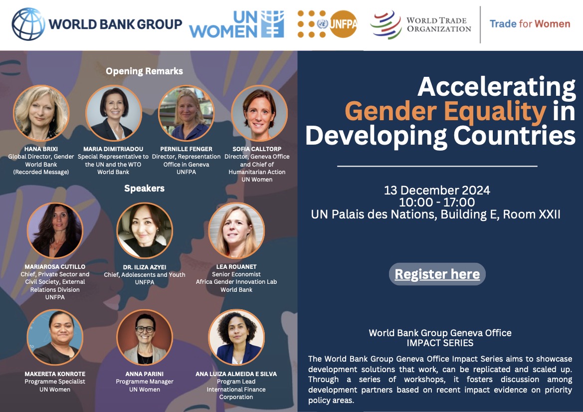 Event flyer with speakers