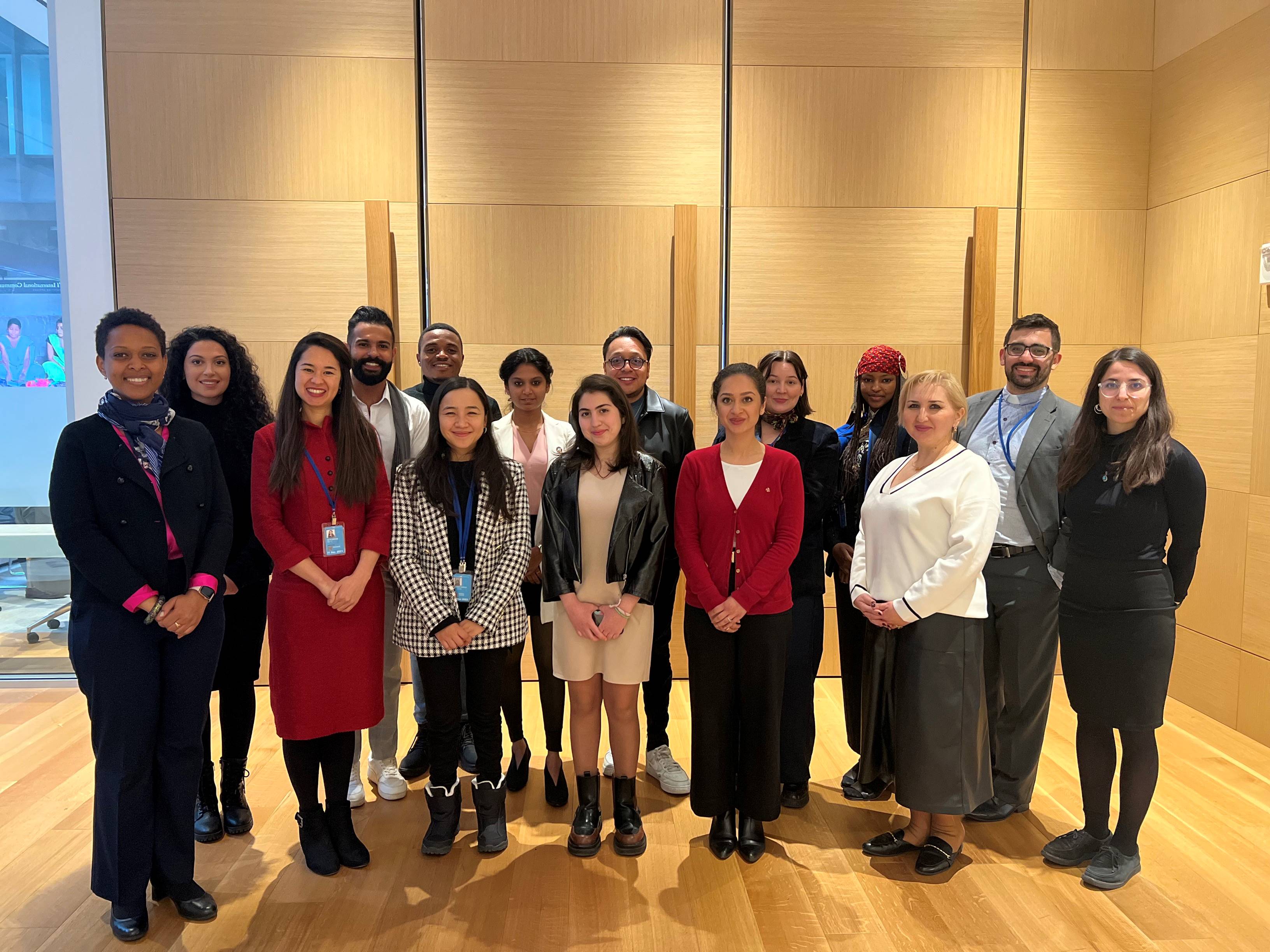 Photo of CSW67 attendees for the youth dialogue