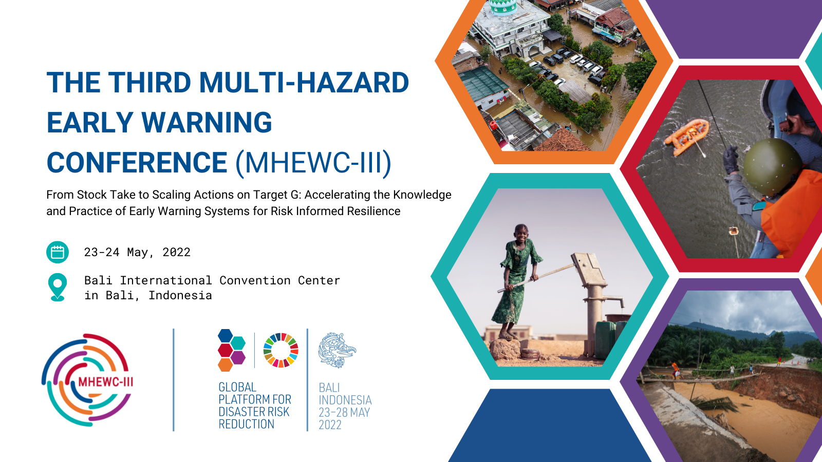 Third multi hazard early warning conference banner