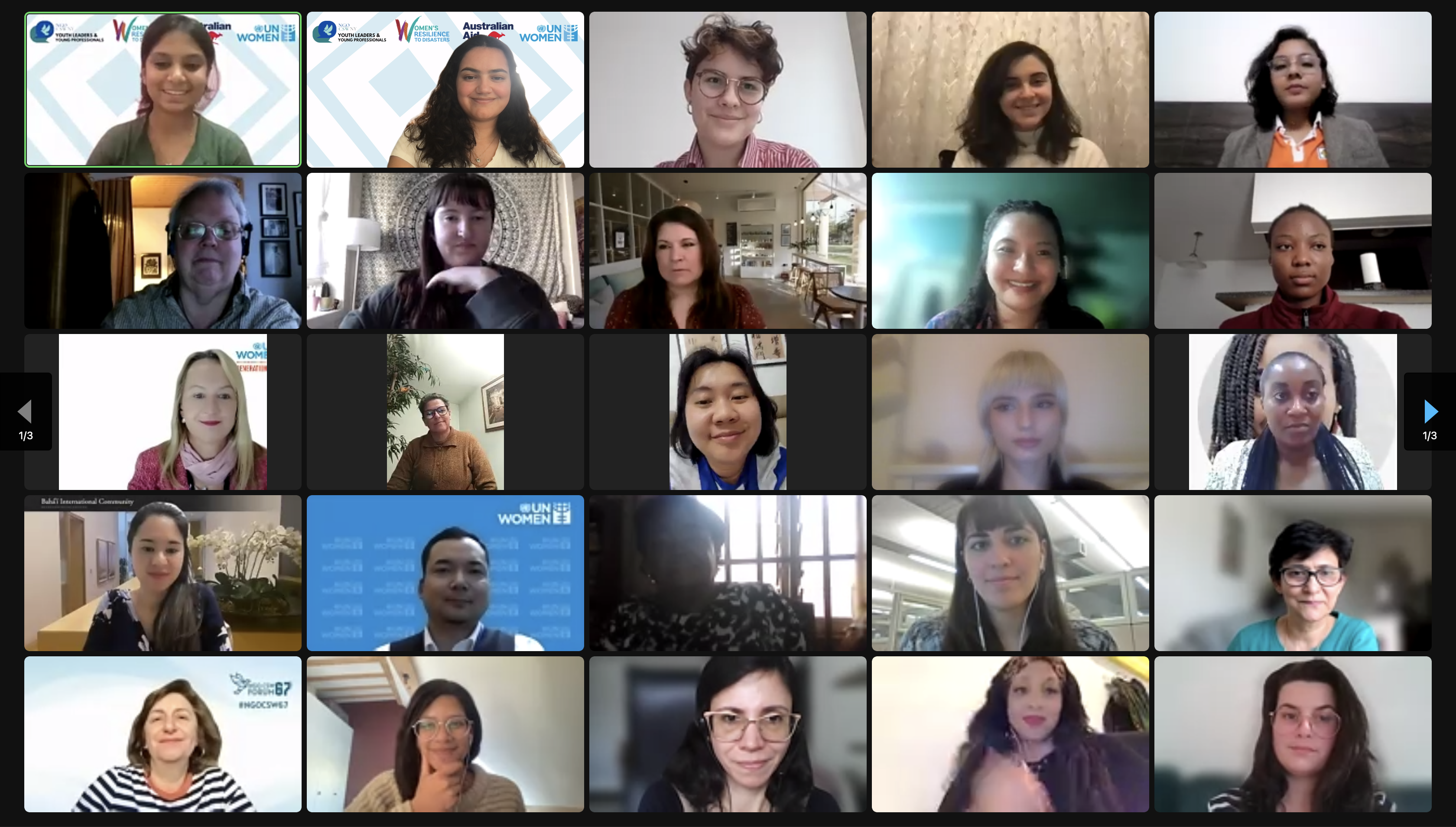 Photo of webinar participants