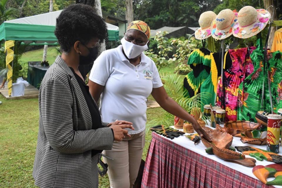 Women at an outdoor market