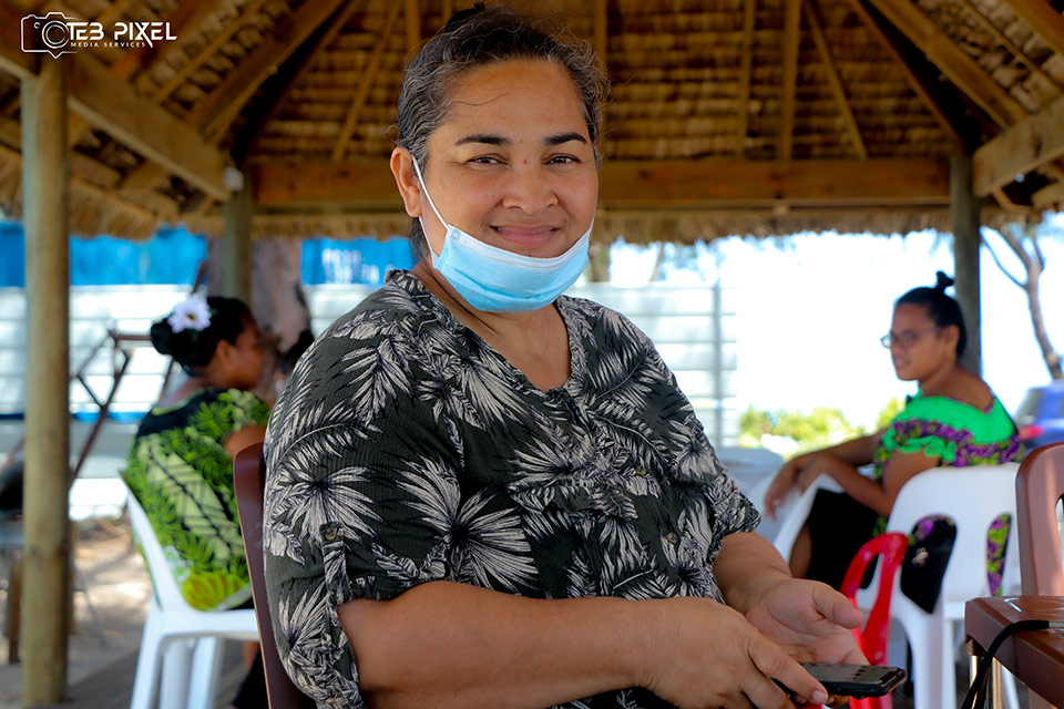 Takena Redfern, National Disaster Risk Management Officer from the Office of the President in Kiribati. Photo courtesy of TEB Pixel Media.